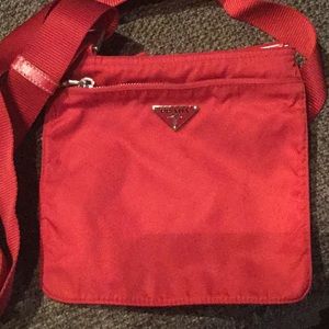 Mini PRADA nylon crossbody bag